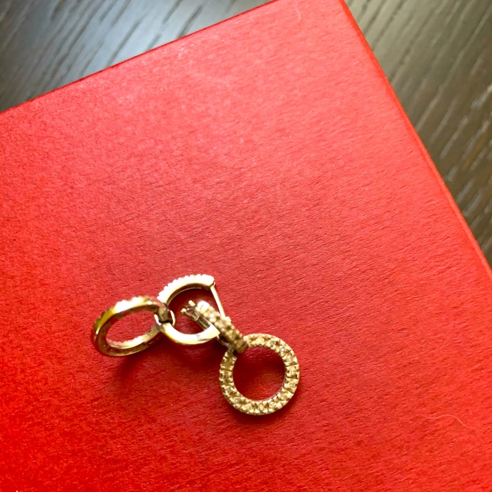 White Gold Diamond Drop Earrings!